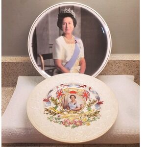 2 Spode 60th Birthday 1992 Hammersley 40th Queen Elizabeth II Plates Jubilee  UK
